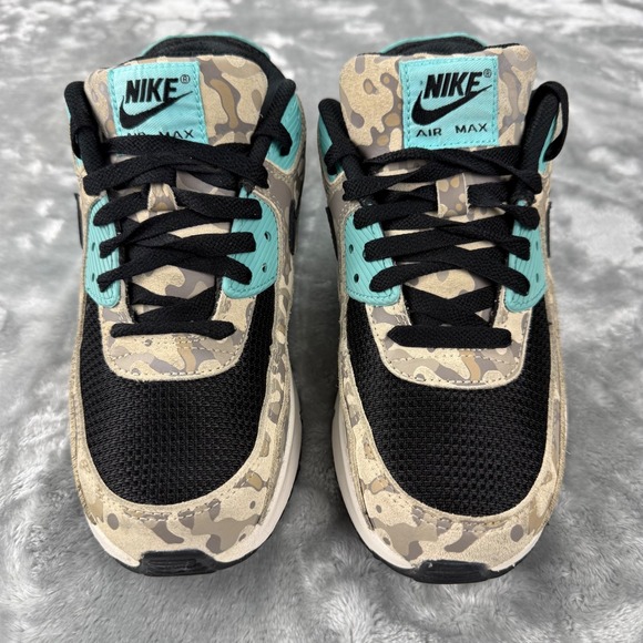 Nike Shoes - Nike Air Max 90 Desert Camo Teal Black Sneakers IF3092-100 Womens 7.5 Youth 6Y